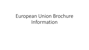 European Union Brochure Information