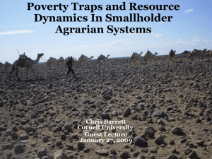 Poverty Traps and Resource Dynamics in Smallholder Agrarian
