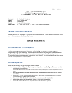 CISK 511-120 Managing Information Systems