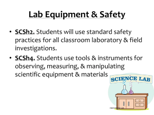 Lab Equipment & Safety SCSh2.