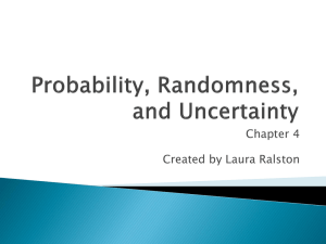 Probability & Counting Rules