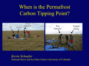 Schaefer: Permafrost - University of Colorado Boulder
