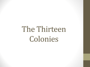 The Thirteen Colonies - Effingham County Schools