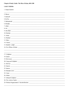 Chapter 2 Study Guide: New Civilizations in the