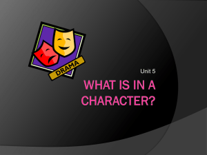 What is in a Character?