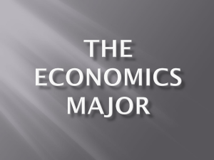 Economics Major Information