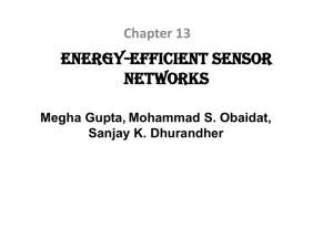 Energy-Efficient Sensor Networks