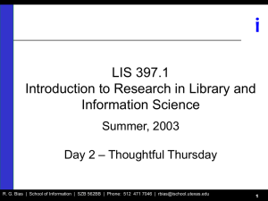 Day 2 Slides - School of Information