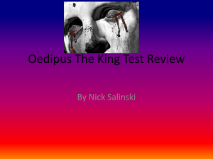 Oedipus The King Test Review