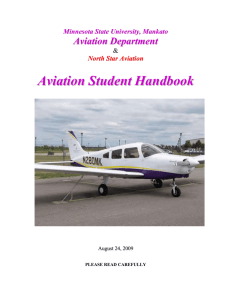 Aviation Student Handbook - College of Education