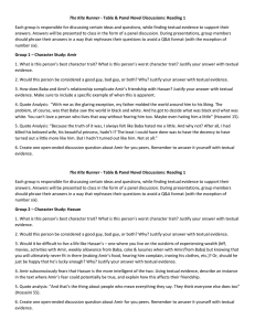 TKR Table Panel Novel Discussion Topics for RC1