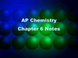 PreAP Chemistry Chapter 5 Notes