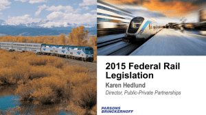 2015 Federal Rail Legislation - Karen Hedlund
