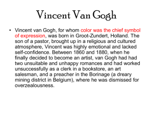Vincent van Gogh - Anderson School District Five