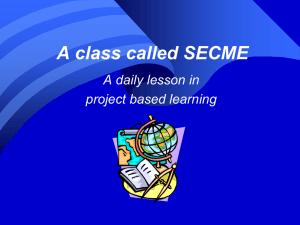 A class called SECME Session on Tech Draw
