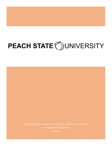 peach tree university case study - Lorraine A. Taylor