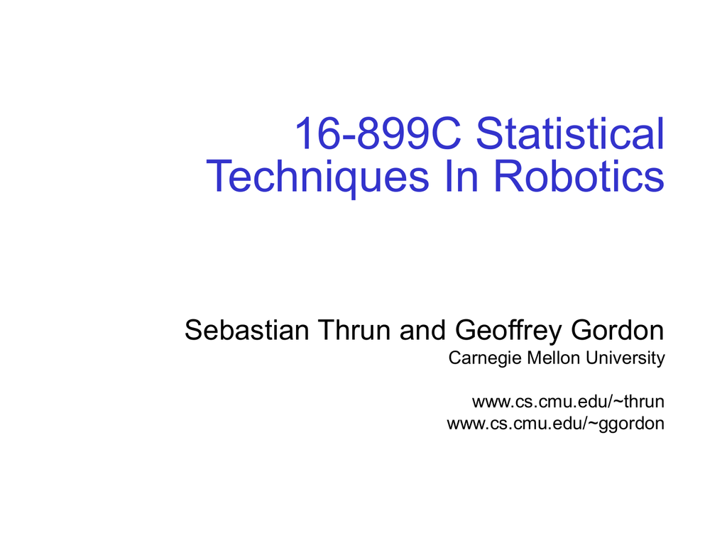 sebastian thrun probabilistic robotics