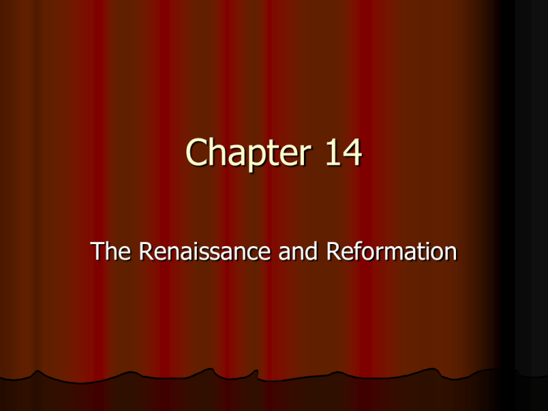 Renaissance And Reformation