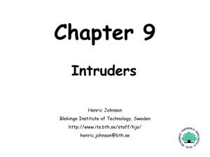 Chapter 9 - Intruders