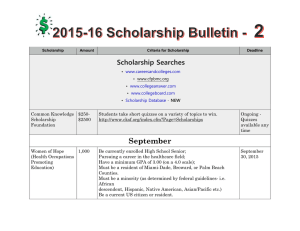 2015-16 Scholarship Bulletin - 2 - the School District of Palm Beach