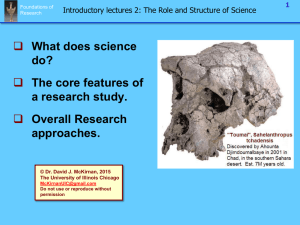 Week 2 lecture notes - Psychology 242, Research Methods in