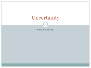 Uncertainty, probability