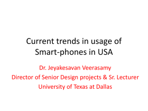 Current trends in usage of Smart-phones in USA