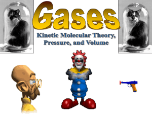 PowerPoint - Kinetic Molecular Theory & Gas