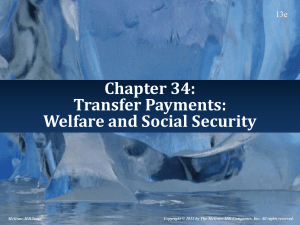 Transfer Payments: Welfare and Social Security