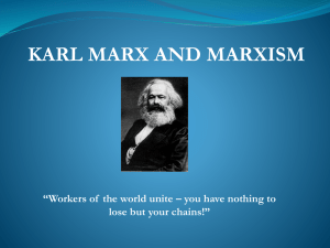 karl marx and marxism