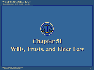 Wills, Trusts, and Elder Law