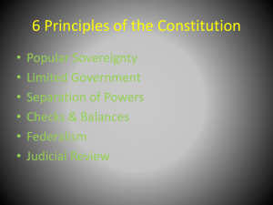 Constitution: Principles & Amendment Process