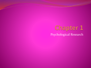 Research Methods of Psychology
