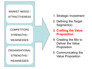 Crafting the Value Proposition
