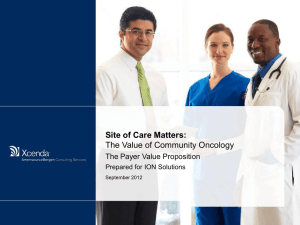 Site of Care Matters