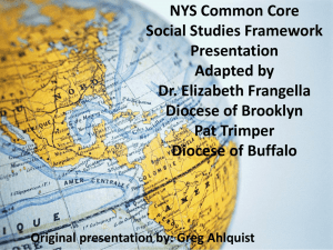 NYS Common Core K-8 Social Studies