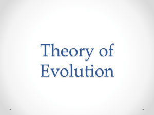 Theory of Evolution
