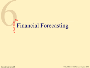 Chapter 4 Financial Forecasting