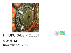 hf upgrade project - Indico
