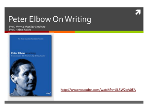 Peter Elbow On Writing