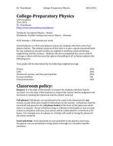 College-Preparatory Physics