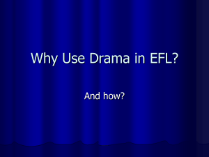 Drama in EFL?