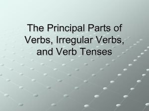 Principle Parts of Irregular Verbs
