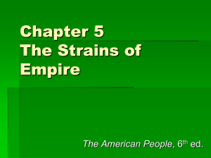 Chapter 5 The Strains of Empire