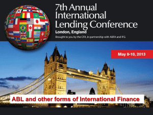 Commercial Finance Association 7th Annual International Lending