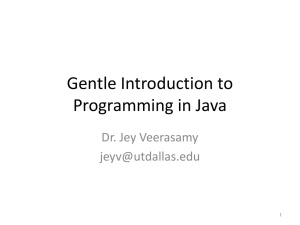 Introduction to Programming using Java