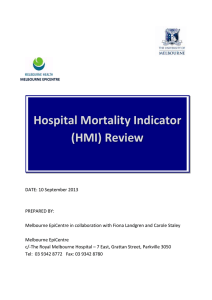 Hospital Mortality Indicator - Australian Commission on Safety and
