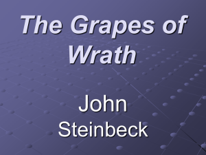 The Grapes of Wrath POWERPOINT
