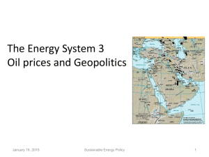Cons 425 Energy System 3 – Jan 15 2015