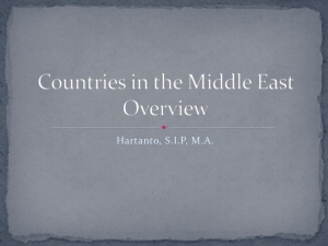 Countries in the Middle East Overview